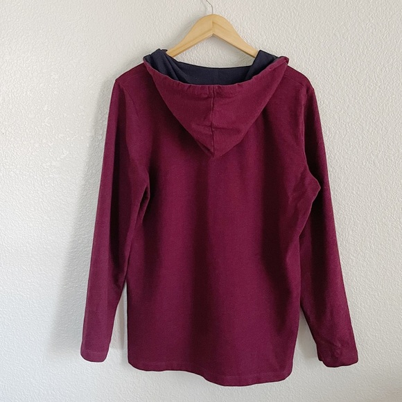 LL BEAN || Soft Cotton Rugby, Hoodie Pullover - Picture 5 of 9
